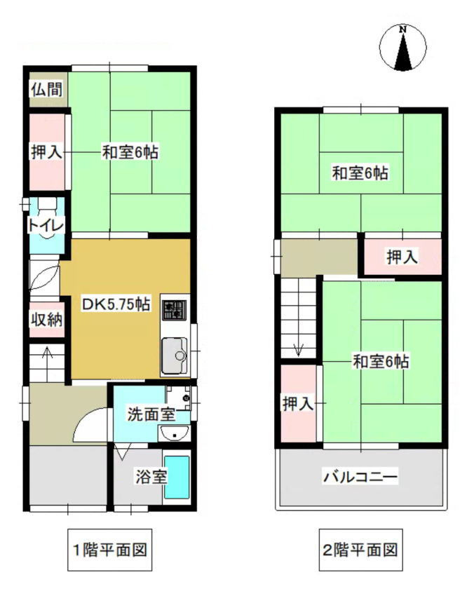 今里駅 徒歩8分 構造:木造土地面積:55.8平米 ( 16.87坪 ) 建物面積:64.41平米 ( 19.48坪 )