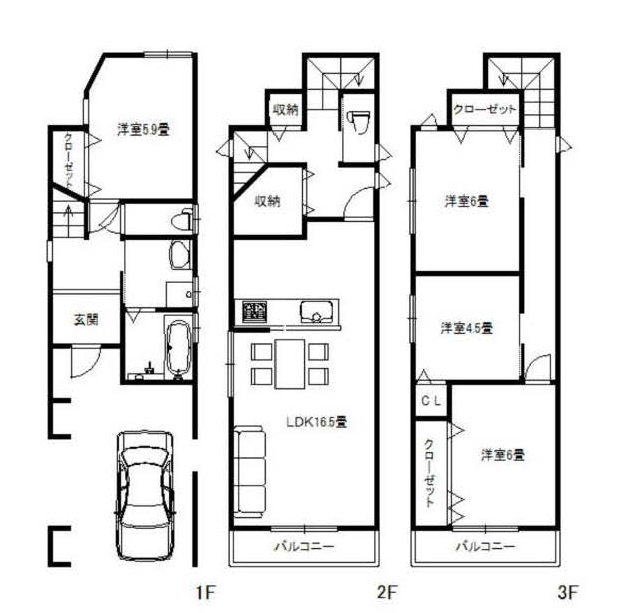 東部市場前駅 徒歩9分 構造:木造土地面積:62.25平米 ( 18.83坪 ) 建物面積:105.1平米 ( 31.79坪 )