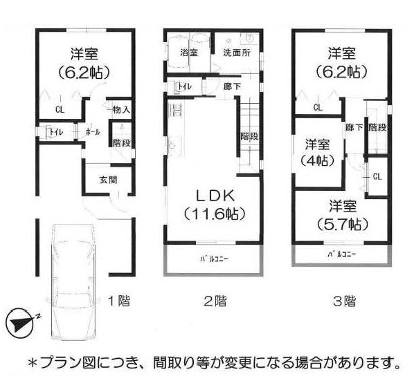 今里駅 徒歩10分 構造:木造土地面積:62.69平米 ( 18.96坪 ) 建物面積:102.35平米 ( 30.96坪 )